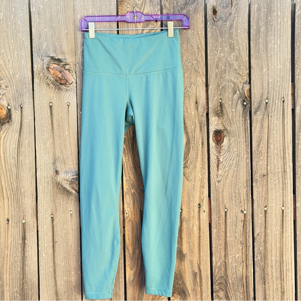 Yogalicious Lux High Rise Leggings North Sea Teal Size Small‎